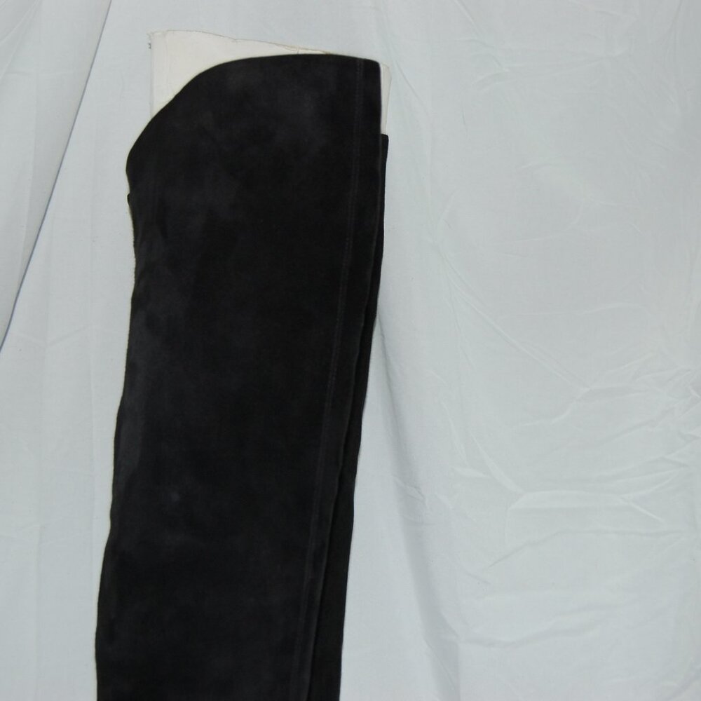 39/8.5❤️SAINT LAURENT NIKI Black Leather Over Knee Thigh HIGH Heels BOOTS ITALY - Picture 10 of 16